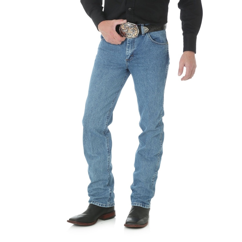Wrangler Premium Performance Cowboy Cut Slim Fit Jean Stonewash sz 30x32 - Picture 6 of 7